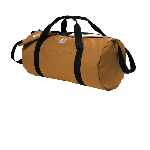 (NWT) Carhartt Canvas Duffle Rain Defender Work Travel Tool Gym Bag Brown - Picture 3 of 6